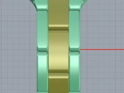 Rolex Men Ring 3D print model