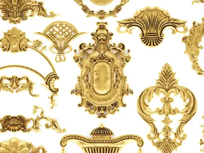 Cartouches SET 31 3D model