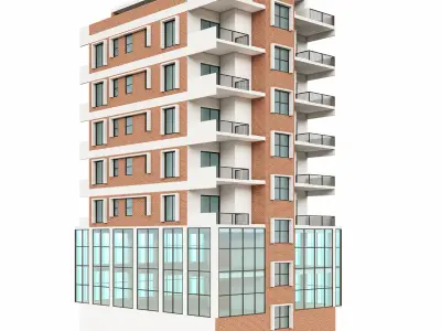 Mixed Use Building 2 Free 3D model