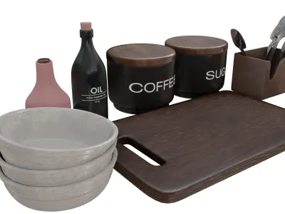 Kitchen Kit 04 3D model