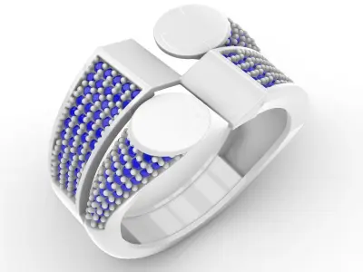 Jewelry Diamond Ring Model RG30 Free 3D print model