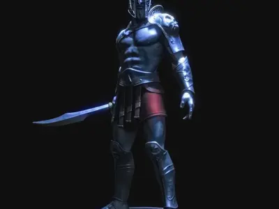 Spartan warrior 3D print model