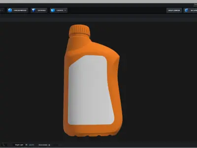 E3D - Moto Scooter Engine Oil 3D model