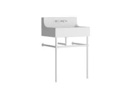 Brass Console Sink 3D model
