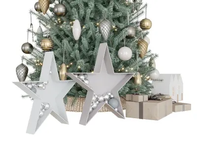 Christmas decorative set 3D model order