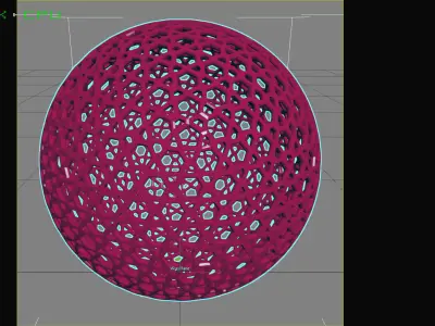 Perforated Globe Hexagonal Star Shape 3D Printing Model 3D print model