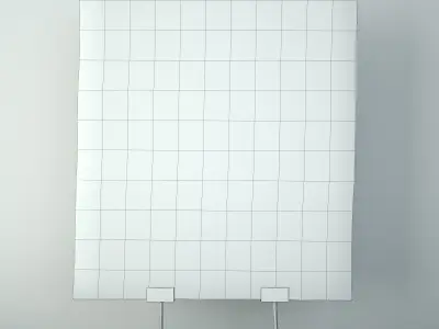 Indonesian Architectural Piece on Metal Stand 3D model