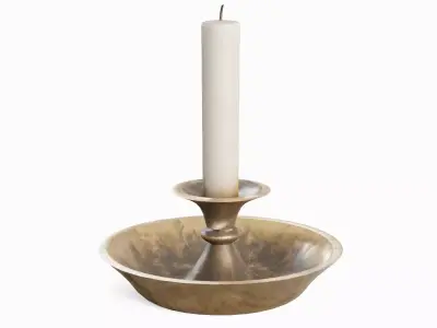 Candle Holder Set Low-poly 3D model