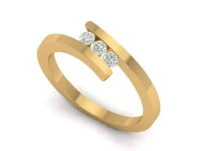 Band Ring 3D print model shop