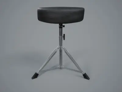 Drum Stool PBR Game Ready Low-poly 3D model