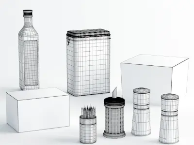 Stuff for kitchen 3D model