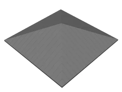Metal roof 25O01 3D model