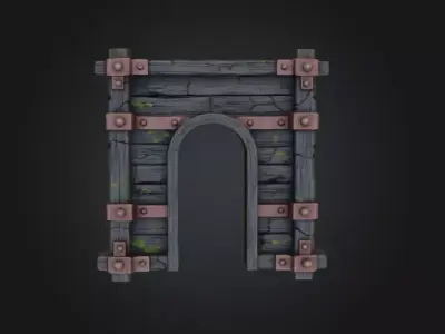 Rustic Archway Low-poly 3D model