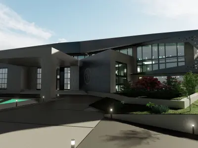 Main luxury villa 3D model