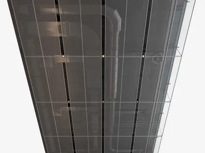 Decorative ceiling set 01 3D model