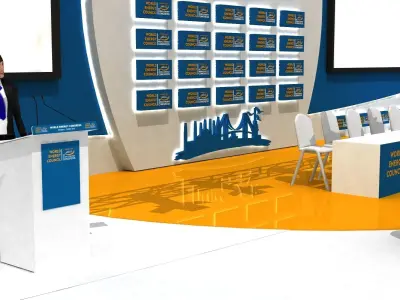 Congress Stage Decor 78 3D model