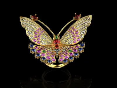 Butterfly Ring 118 3D model