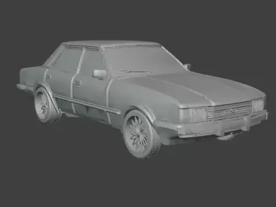 3D Printable TC3 Retro 4 Door - Argentine Variant 3D print model 3D print model