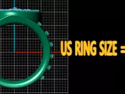 Ring Gold Pendent 3D print model