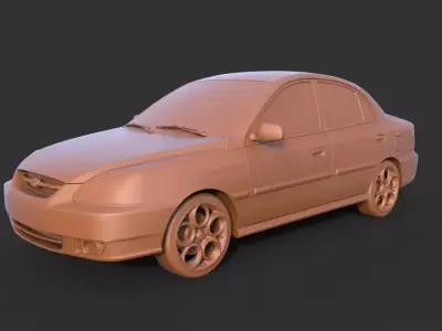 Kia Rio 2006 3D print model