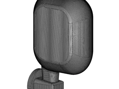 Carbon Fiber Bus Mirror Cover 3D model