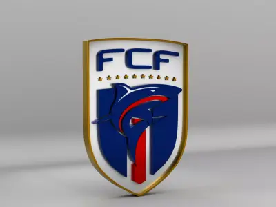 Cabo Verde National Soccer Team Logo 3D model
