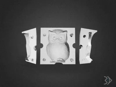 OWL CANDLE MOLD 3D print model