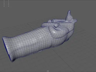 Anubis Sarcophagus Low-poly 3D model