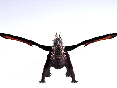 The Crimson Dragon 3D model