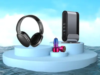 Display Podium Sky Sea Cloud 3D model