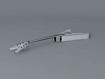 Dean V acoustic guitar Free 3D model