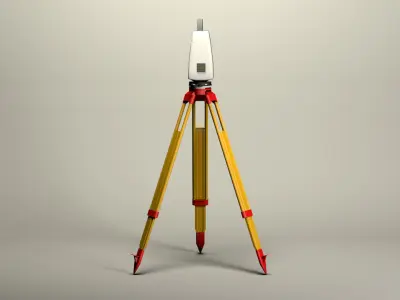 Taqueometros Full Station 3D model