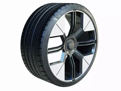 Polestar O2  wheel  3D model