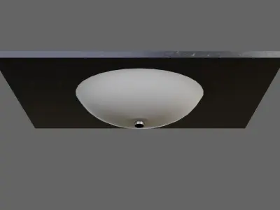 Faucet and Sink for Bathroom - Pia e Torneira Low-poly 3D model