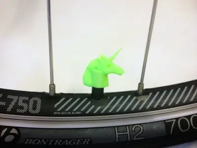 Car Truck Bike Van Tire Tyre Wheel Valve Stem Caps Cover Unicorn 3D print model