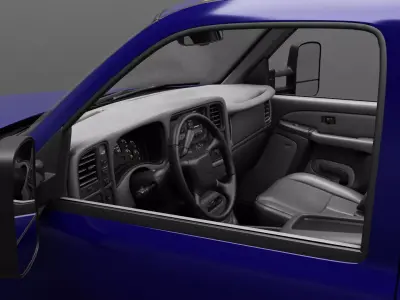 Chevy Silverado 3500 Dually Pickup Truck - Complete Model 3D model