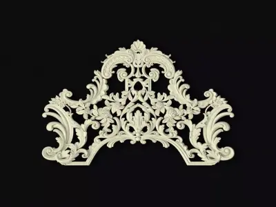 dekor ornate crown die cut 3D model