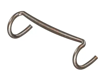 Rusty HandleBar Low-poly 3D model