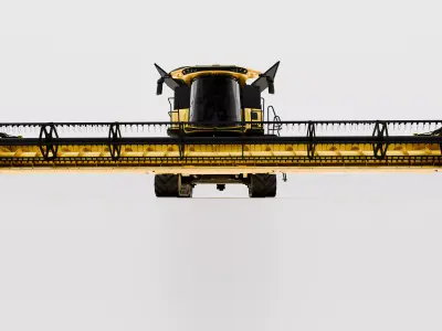 High-Detail Combine Harvester CR1090 Premium  Low-poly 3D model