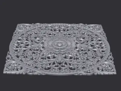 Carved Decor Ornament 3D print model purchase