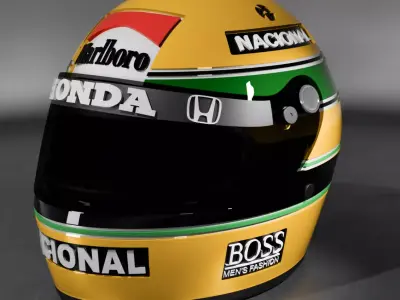 Replica of the helmet of Senna 3D print model
