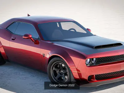 Dodge Challenger Collection 3D Model Pack