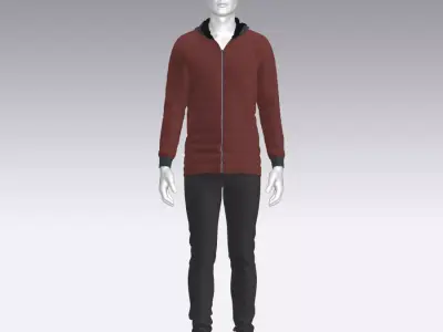 Sport Suit Low-poly 3D model 25