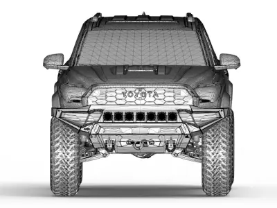 Toyota 4runner 6ta gen con bumper ARB 3D model