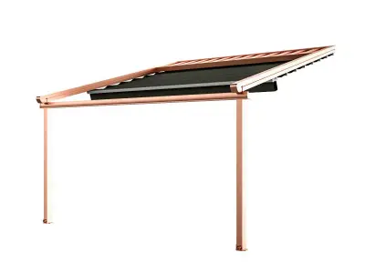 Motorized Pergola 5 copper matte 3D model