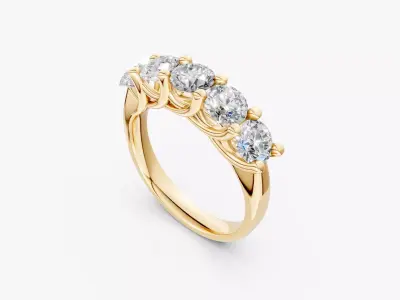 DIAMOND RING  RJ031 3D print model