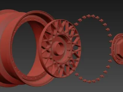 BBS RM Wheel 3D print model