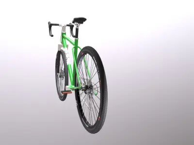 Bicycle Low-poly 3D model by udayk - Low-poly