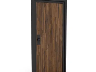 3D modern door 07 Low-poly 3D model