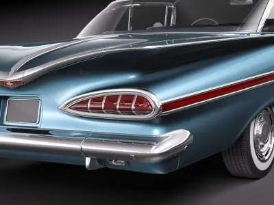 Chevrolet Impala 1959 coupe 3D model